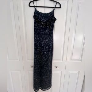 Vintage Taboo Sparkle Column Gown 💙✨💖🧚🏻‍♀️💫y2k 90s prom dress